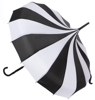 Pagoda Umbrella Black/White
