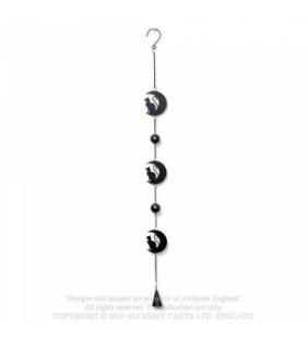 Black Cat and Moon - Hanging Decorations