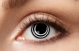 Kontaktlinsen Black Spiral - 12 month - 1 Paar