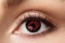 Eye lenses - Red Scratch - 12 month