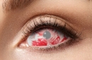 eye lenses Sclera Blind Red Lava - 12 month - 1 pair