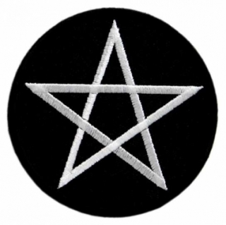 Aufnäher - Pentagramm - gestickt