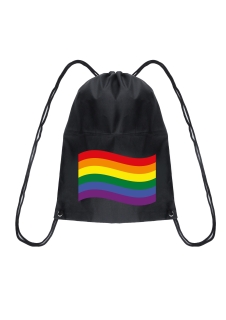 Pride Drawstring Bag with Flag