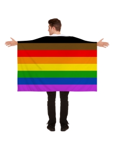 Pride Flaggen Cape - one size -  full Rainbow