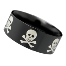Black Steel Ring Skulls