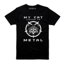 T-Shirt My Cat Listen To Metal