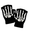 Fingerless Gloves Bones - one size