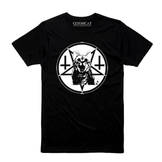 T-Shirt Cat Crosses Satanic