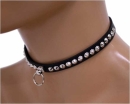 Choker Pointed Stds + Ring Leather