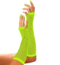 Fishnet Gloves Green - one size