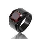 Red Blood Crystal Ring