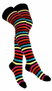 Multi Striped Overknees