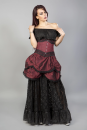 Amanda Underbust Burgundy Tafetta