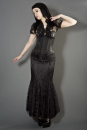Daisy Underbust Black Scroll Brocade