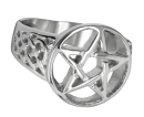 Steel Pentagramm Ring